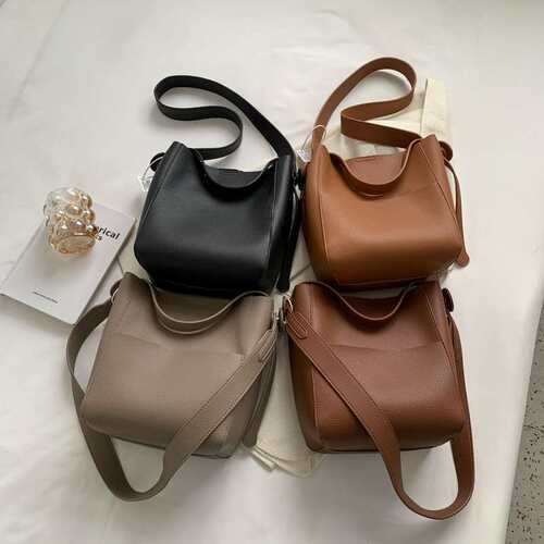 Large Capacity Commuter Bucket Bag Womens Autumn New High-e