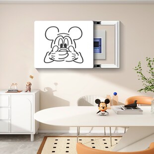 电表箱装饰画镂空信号箱遮挡多媒体网线盒免打孔电闸箱配电箱盖板