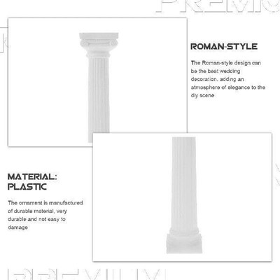 6 Pcs Column Roman Mini Decor Desk Decoration Decorative