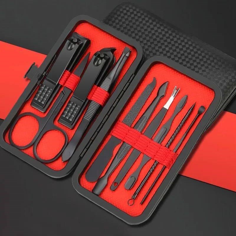 7-24pcs Professional Nail Clippers Kit -?Deluxe Manicure an - 实物图