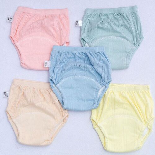 Newborn Baby Training Pants 6 Layers Shorts Solid Color Wash
