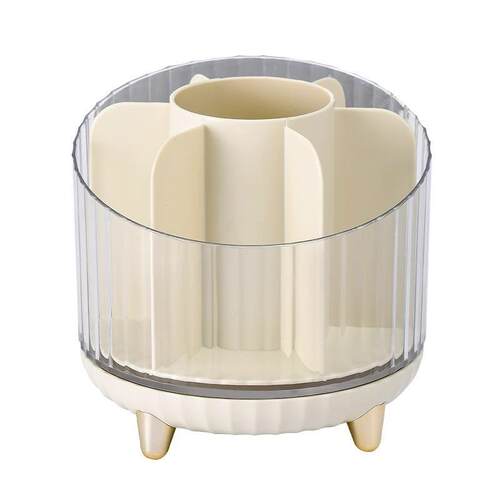 Desktop Large Capacity Cosmetic Brush Organizer, Transparent