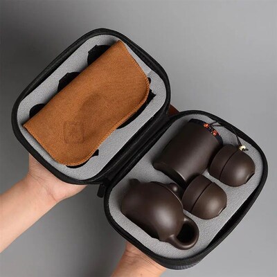 Teaware Chinese Tea Set Portable Tea Cup Tea Pot Tea Caddy T