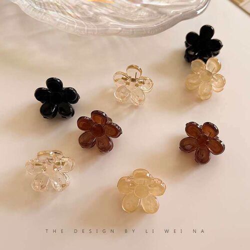 Mini Flower Small Grab Clip Cute Summer Side Hairpin Bangs C