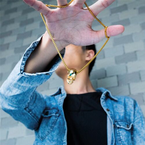 。Stainless steel punk pendant personalized titanium steel s