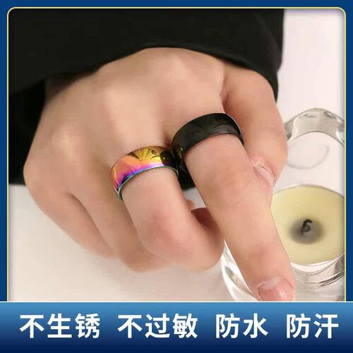 Ring Mens Fashion Vintage  Stainless Steel Ring Titanium St