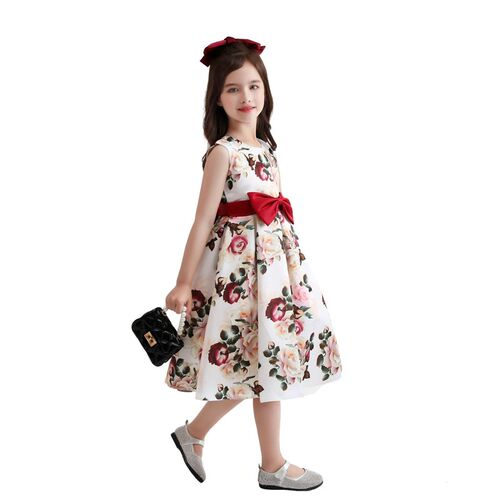 Printed Princess Dress Kids Performance Dress 2025 Girls Dre