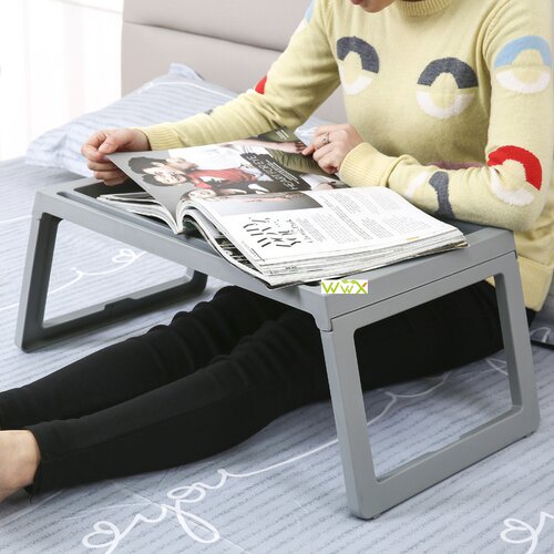 Folding Laptop Table Stand Portable Study Desk Plastic Folda