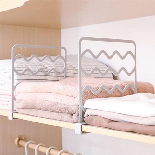 Plastic Shelf Divider Closet Clothes Divider Organiser Wardr