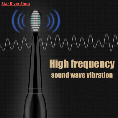 Powerful Ultrasonic Sonic Electric Toothbrush USB Charge Rec