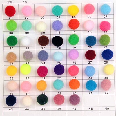 100Pcs 10/15/20/25mm Mini Fluffy Soft Pom Poms Pompoms Ball