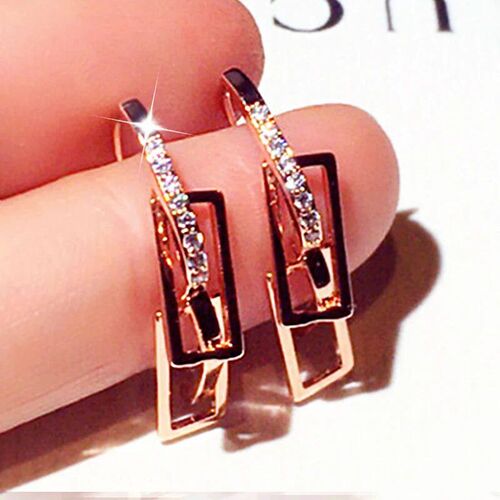 New Fashion Geometry rendy Temperament Ear Buckle Women Exqu