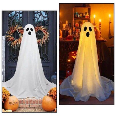 Halloween Decorations Outdoor Large Lighted White Cloth
