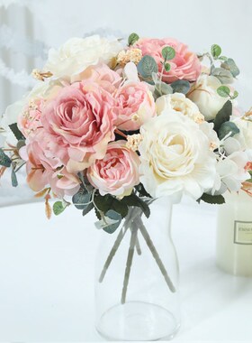 Beautiful Hydrangea Roses Artificial Flowers for Home Weddin