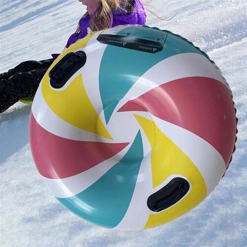 Winter Snow Tube 35.83inch Kids Adults Sledding Sleigh Infla