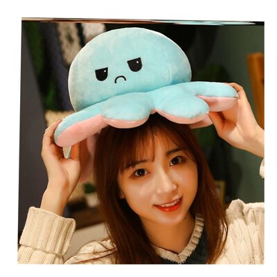 1pcs Reversible Octopus Plushie Fidget toy Flip Plush Toys