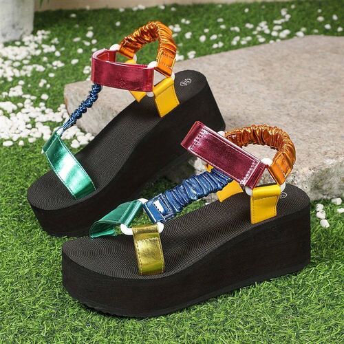 2025 Summer Flat Womens Shoes Hemp Rope Set Foot Beach