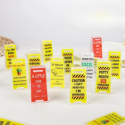 Acrylic Desk Sign  Leave Me Alone, Im Busy  - Humorous Offi
