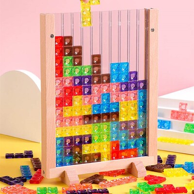 Tangram Tetris Game Math Toy Brain Teaser Puzzles Game Toy
