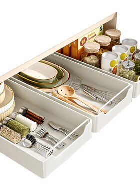 No-punch drawers Kitchen Organizer Boxes dish storage rack