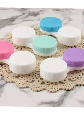 5/10 pcs lot Colored Contact Lenses Case L+R Contact Lens Ca