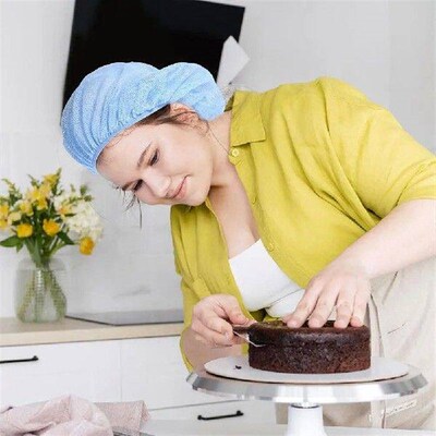 8 Pcs Hair Net Women Sleep Bonnet Polyester Cotton