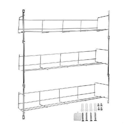 3 Tier Spice Rack Wall Mount Kitchen Organizer Seasoning