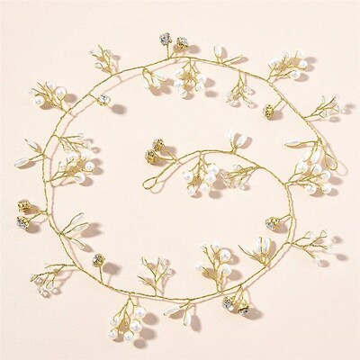 Crystal Pearl Bridal Tiaras Hairbands Hairpins Bridesmaid Di