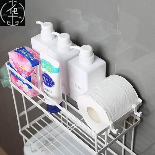 Bathroom toilet rack washing machine large storage shelf