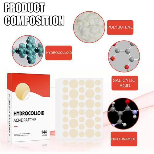 144pcs/set Face Skin Care Acne Pimple Patch 2 Sizes Invisibl