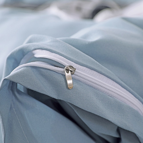 Solid Color Sanding Polyester Bedding Set 2/3PCS Duvet Cover
