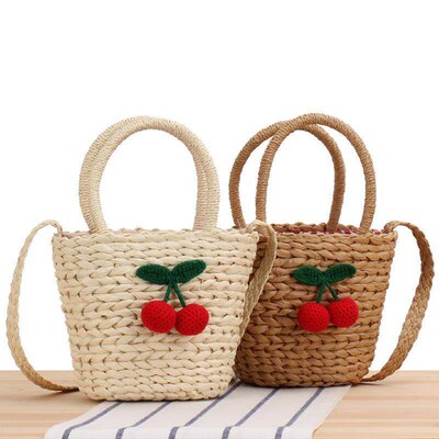 New Straw Woven Bag Cute Seaside Holiday Beach Bag Crossbody