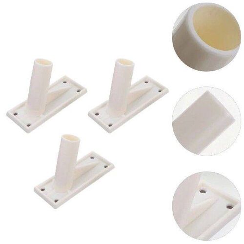 3 Pcs Metal Flagpole Base Hose Holder Shelf Bracket Wall