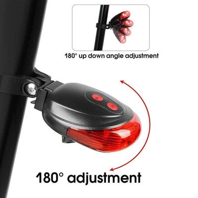 Bicycle tail light laser bike light rear Waterproof LED ligh