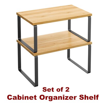 Cabinet Organizer Shelf Kitchen Counter Shelves   Storage