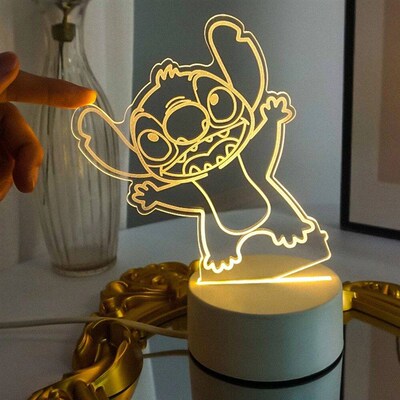 Stitch LToy Story Aliens Cartoon 3d Light for Kids LED Night