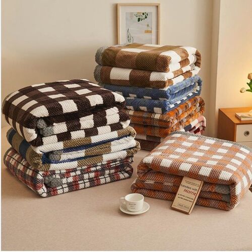 Knit Blanket Throw Soft Chenille Yarn Knitted Blanket Machin