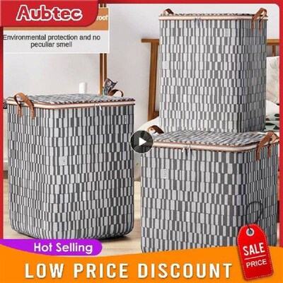 Houndstooth Clothes Quilt Bins Container Organizers with