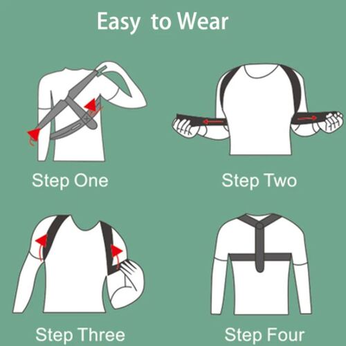 Adjustable Back Shoulder Posture Corrector Belt Clavicle Spi
