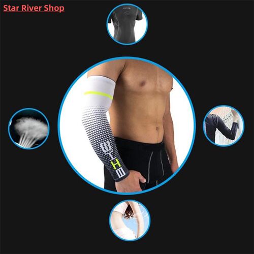 1 Pair Unisex Outdoor Sport Cooling Arm Sleeves Cover Wrap U