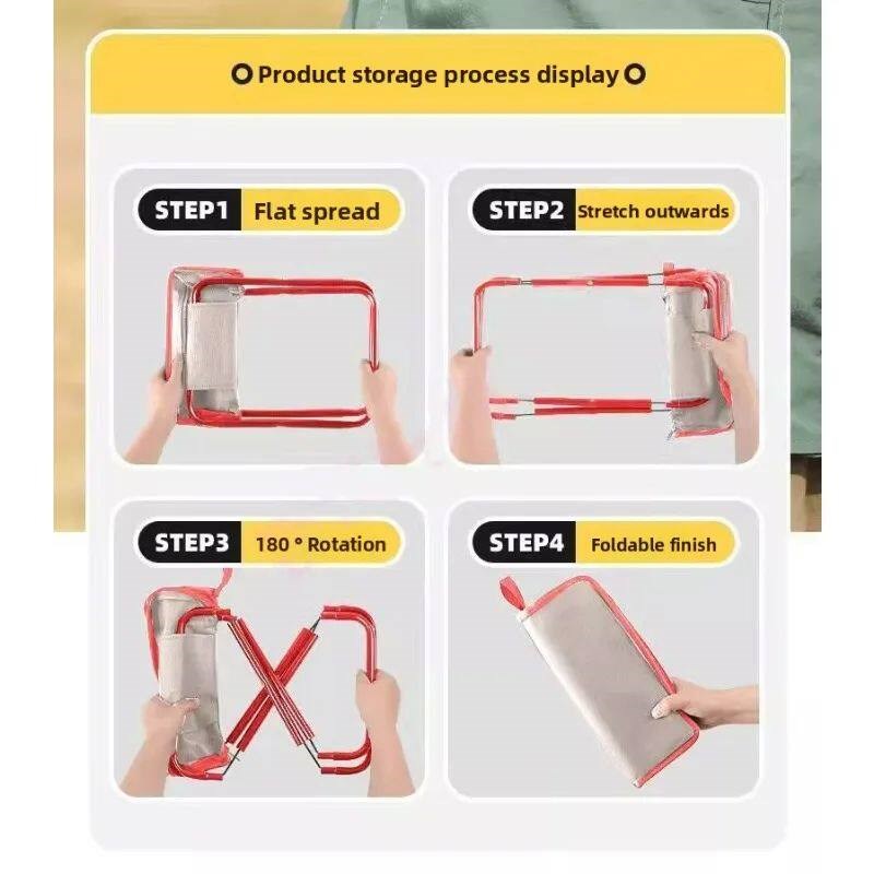 Outdoor Folding Pencil Case Stool Portable Fishing Chair Cam