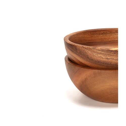 Wooden large salad bowl instant noodle bowl soup rice bowl
