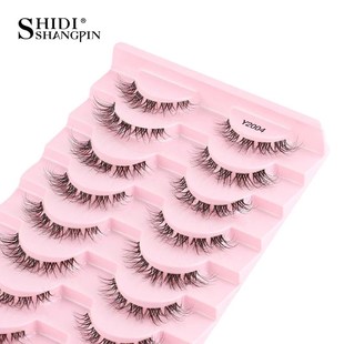5/10Pairs False Lashes Cat Eye Eyelashes Eyelash Extension 3