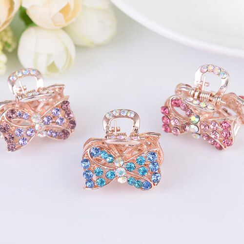 1Pc Crystal Rhinestone Hair Claw for Women Hair Clips Barret