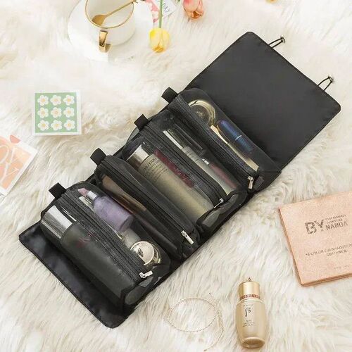 Detachable Cosmetic Bag Portable Large Capacity 4 in 1 Makeu