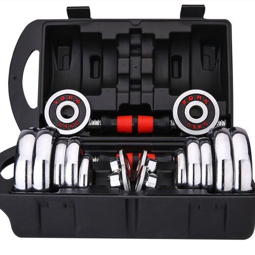 1set 15kg Adjustable dumbbell mens fitness equipment househ