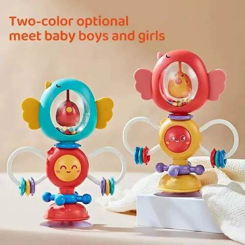 Suction Cup Spinner High Chair Baby Toys 6 12 Months Rotatin