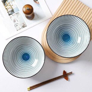 Double ears soup bowl noodle bowl large size ramen bowl