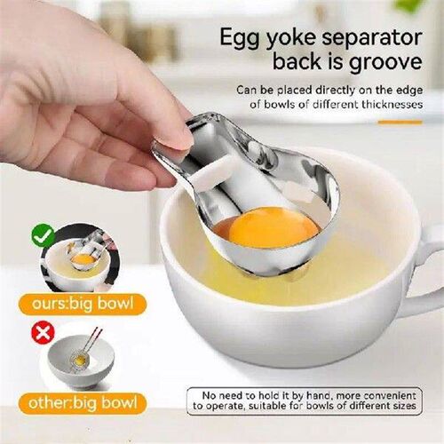 Egg Separator Stainless Steel Egg White Separator From Yolk
