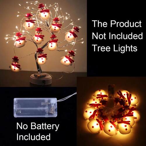Snowman Christmas LED Garland String Light Merry Christmas D